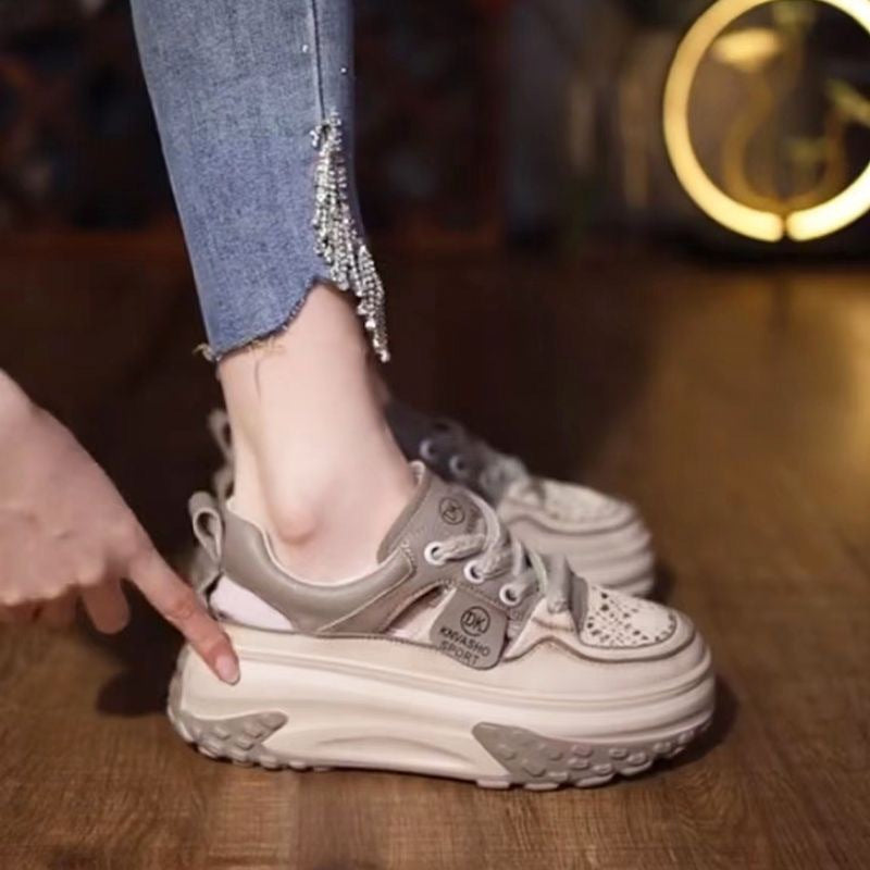 Damen High-Top Sneakers mit gepolsterter Sohle und atmungsaktiver Konstruktion R&B