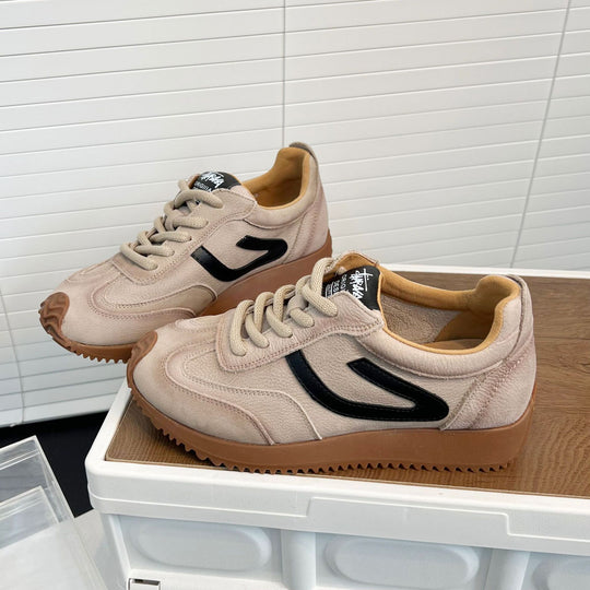 Damen Sportliche Sneakers mit atmungsaktivem Obermaterial und flexiblem Sohlenprofil R&B