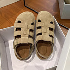 Damen Freizeitsandalen mit modischem Riemen und hochwertigem Wildleder R&B