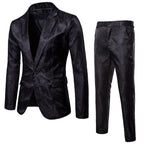 Herren elegantes Anzug-Set mit feinem Paisleymuster R&B
