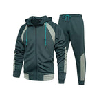 Herren Sportlicher Trainingsanzug mit hohem Kragen und praktischen Taschen R&B