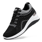 Damen Sportliche und atmungsaktive Knit Sneakers mit rutschfester Sohle R&B