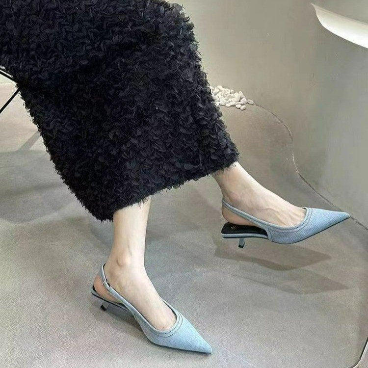 Damen elegante Slingback Stilettos R&B