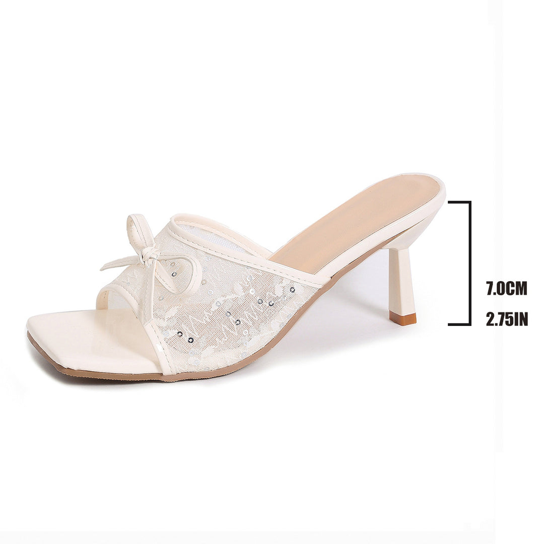 Damen Offene High-Heels Sandalen mit elegantem Spitzen-Design R&B