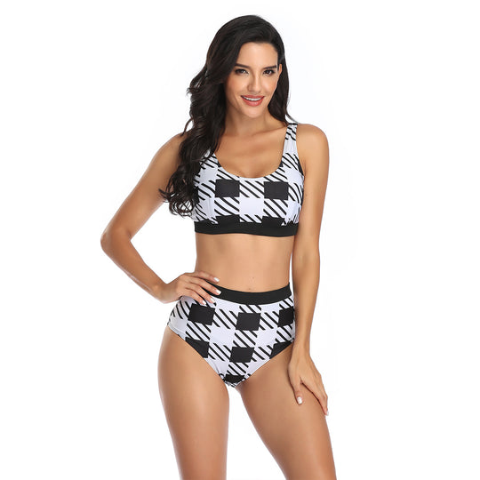 Damen Sport-Bikini mit hoch geschnittenem Hosenbund von R&B