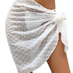Damen leichter Strandtuch mit transparentem Design R&B