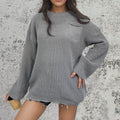 Damen Grobstrickpullover