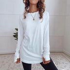 Damen Langarmshirt aus atmungsaktiver Baumwolle R&B