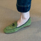 Damen Wildleder Slipper mit dekorativem Schleifendetail R&B