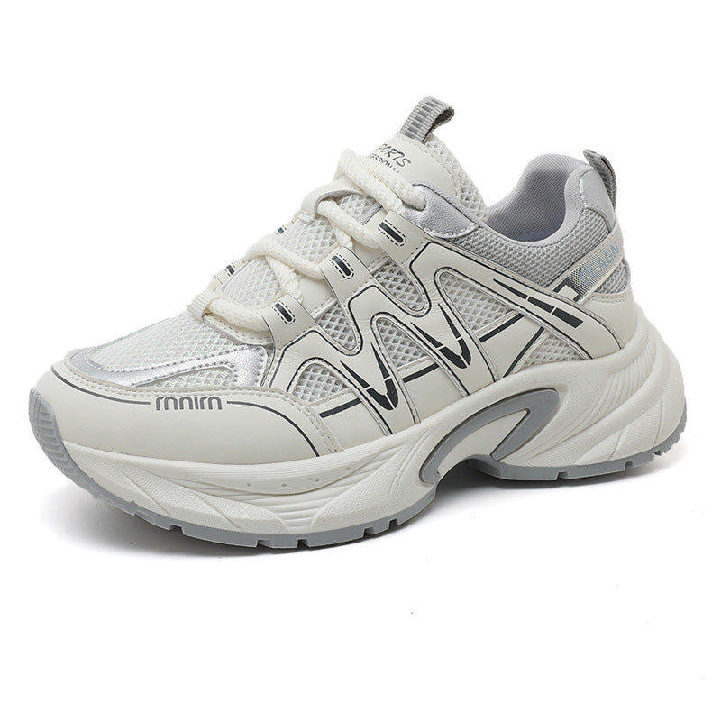 Damen Sportliche Sneakers mit atmungsaktivem Mesh-Obermaterial und dämpfender Laufsohle R&B