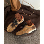 Damen modische Sneakers mit strapazierfähigem Wildleder und atmungsaktiver Sohle R&B