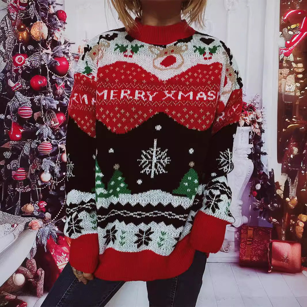 Damen Weihnachts-Pullover mit festlichem Design und gemütlichem Schnitt R&B
