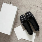 Damen Ballerinas mit elegantem Punktdesign und komfortablem Fußbett R&B