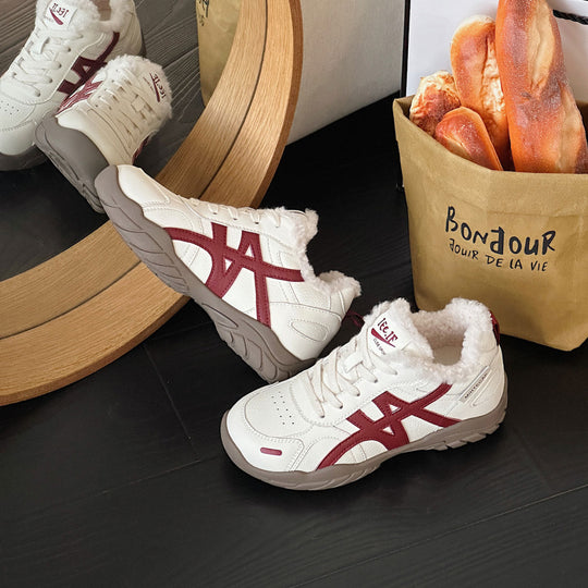 Damen Sportliche Sneakers mit kuscheligem Innenfutter und atmungsaktivem Obermaterial R&B