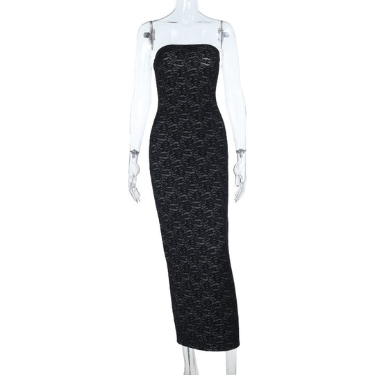 Damen Figurbetontes Spitzenkleid R&B