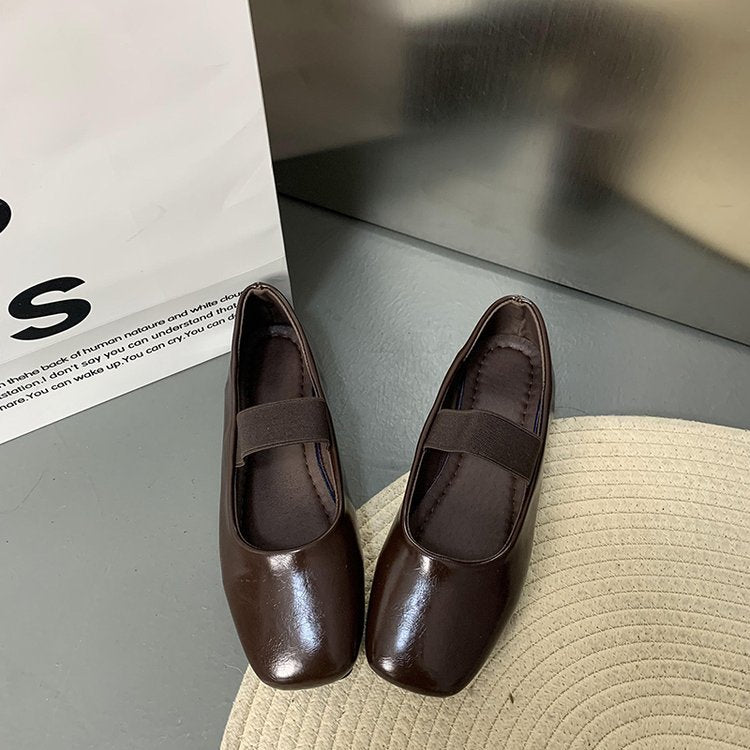 Damen Ballerinas mit elastischem Riemen und elegantem Design R&B