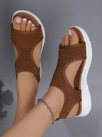 Damen Komfortable Sandalen mit elastischem Obermaterial und atmungsaktiver Sohle R&B