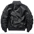 Herren stylische Bomberjacke mit vielseitigen Taschen R&B
