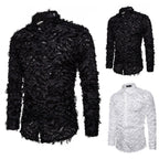 Herren Modisches Hemd mit strukturiertem Design R&B