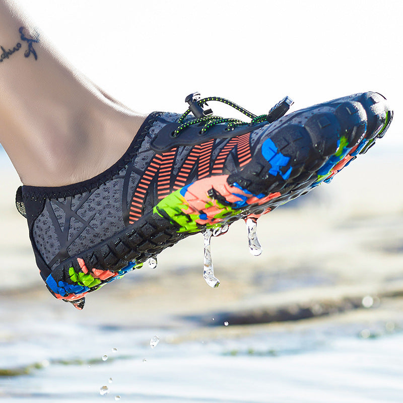 Damen Wassersportschuhe mit elastischem Schnellschnürsystem und rutschfester Sohle R&B