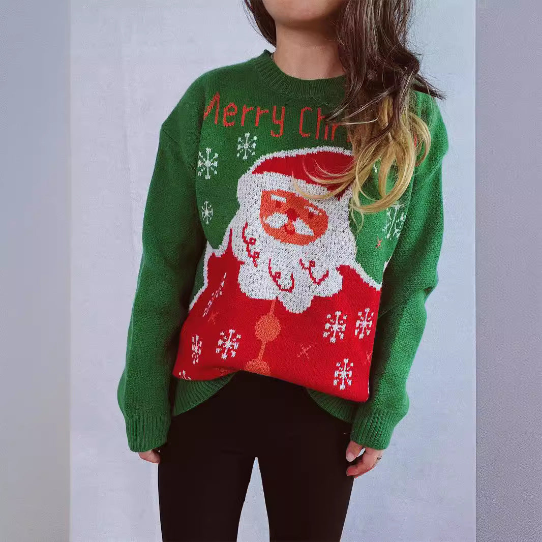 Damen Weihnachts-Pullover mit festlichem Design und hochwertigem Strick R&B