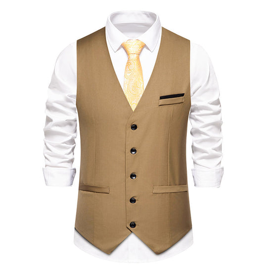Herren elegante Anzugweste mit feiner Struktur und hochwertigem Material R&B