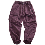Damen Cargo-Hose mit elastischem Bund und multifunktionalen Taschen R&B