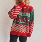 Damen Weihnachts-Pullover mit unverwechselbarem Motiv und gemütlichem Schnitt R&B