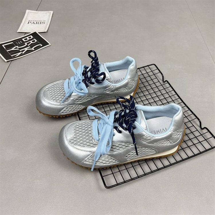 Damen sportliche Laufschuhe mit atmungsaktivem Mesh-Obermaterial und rutschfester Sohle R&B
