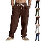 Herren Cargo-Hose mit gestreiftem Design und praktischen Seitentaschen R&B