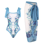Damen Maxirock mit floralen Mustern und voluminösem Schnitt R&B