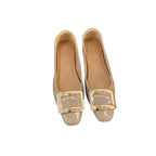 Damen elegante Ballerinas mit modischem Schnallenverschluss R&B