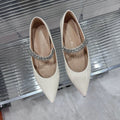 Damen elegante spitze Pumps mit funkelndem Riemen R&B