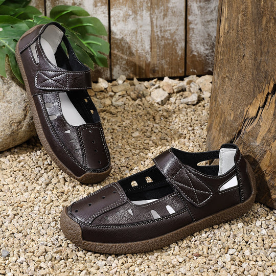 Damen Atmungsaktive Sandalen mit verstellbarem Klettverschluss und rutschfester Sohle R&B