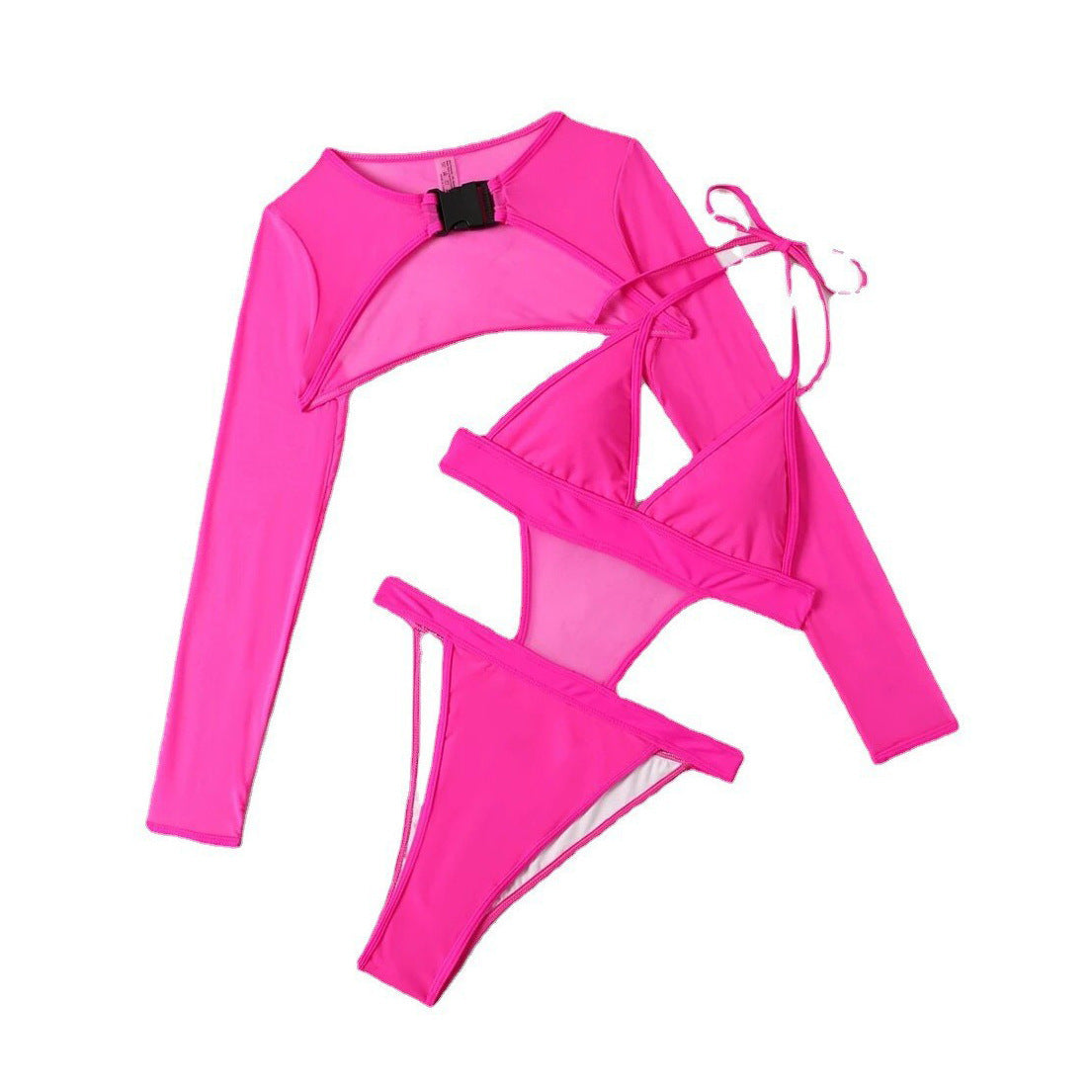 Damen Einteiler Badeanzug mit sportlichem Design