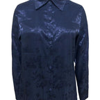 Damen Elegante satiniert Bluse mit floralen Muster R&B