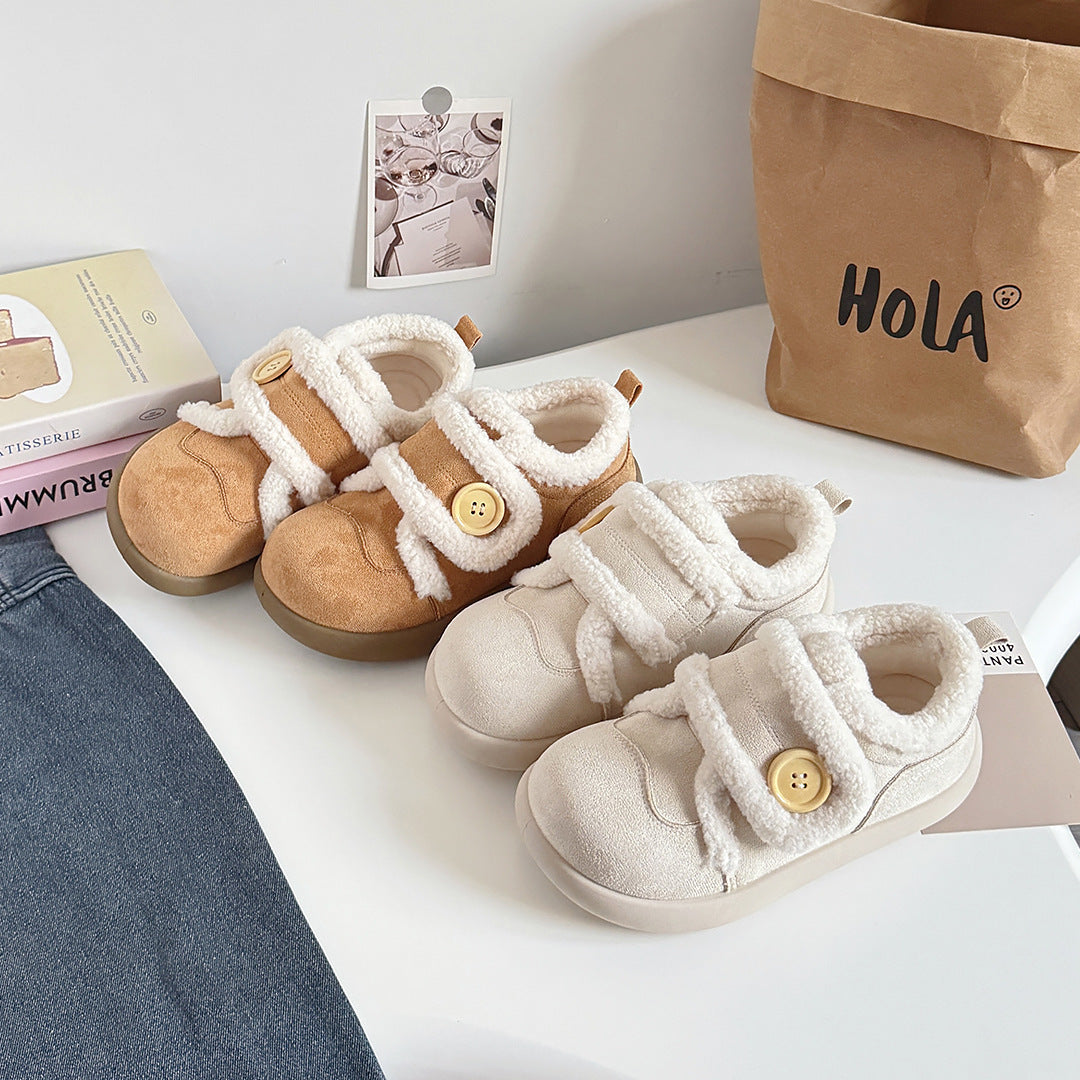 Damen Sneakers mit kuscheligem Innenfutter und praktischen Knopfakzenten R&B