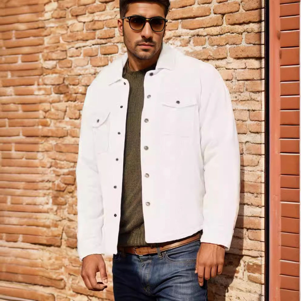 Herren samtige Überziehjacke R&B
