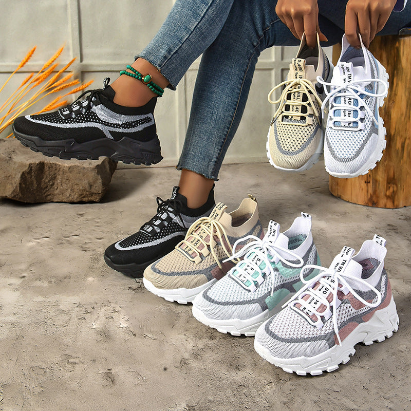 Damen Sportliche High-Performance Sneakers mit atmungsaktivem Mesh-Obermaterial und flexiblem Sohlen-Design R&B