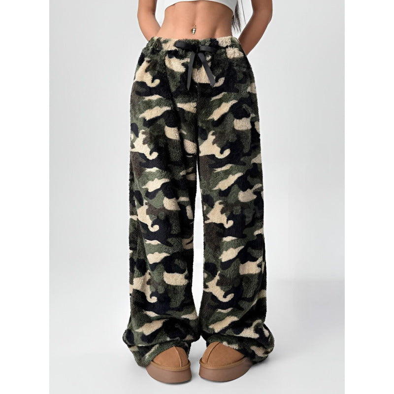 Damen Bequeme Hosen mit Leopardenmuster R&B