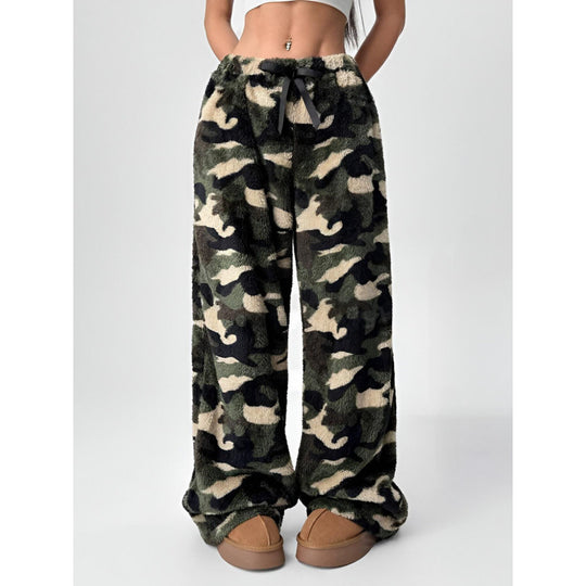 Damen Bequeme Hosen mit Leopardenmuster R&B