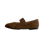 Damen Ballerinas mit modischem Riemchen und samtigem Obermaterial R&B