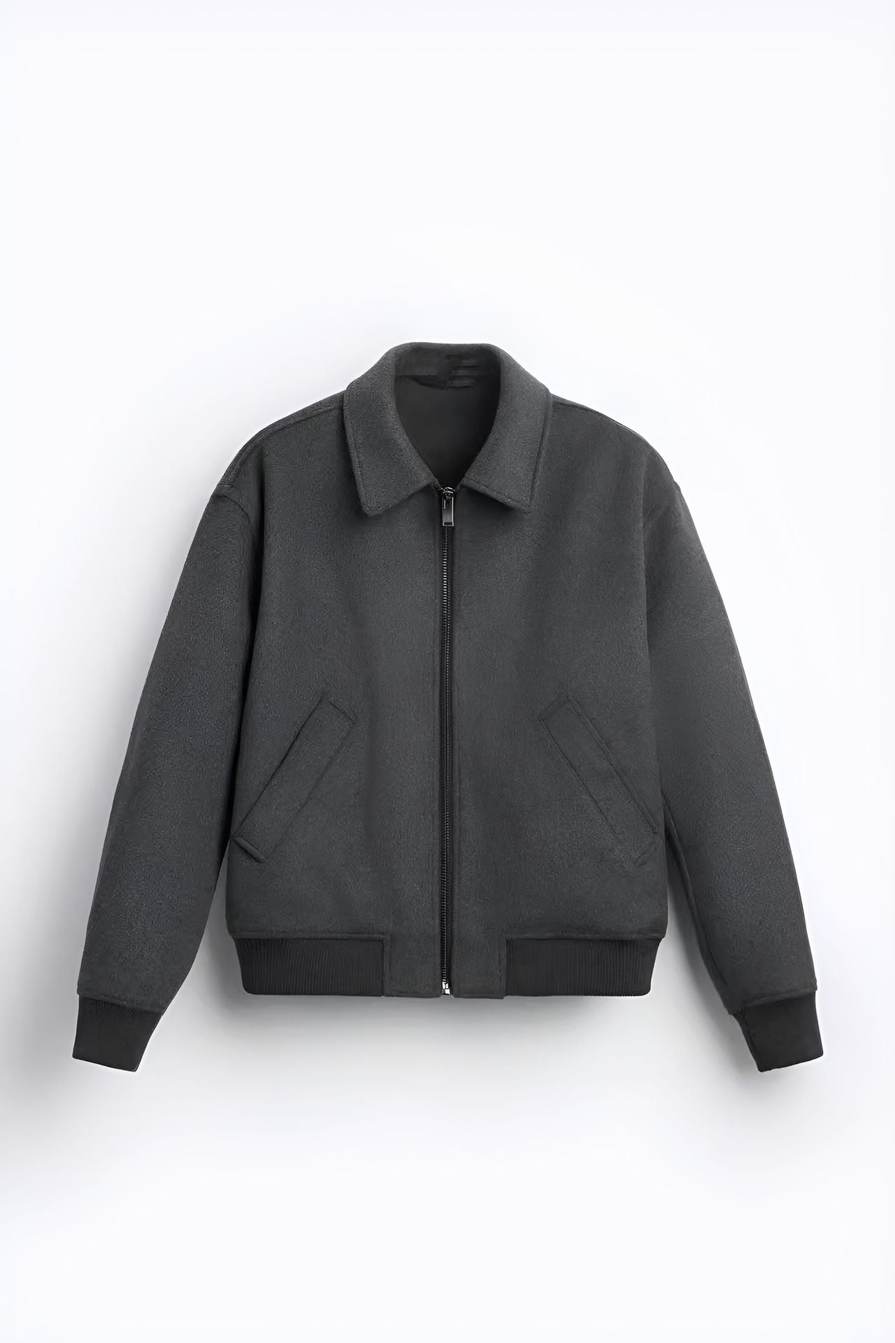 Herren Fleecejacke im sportlichen Stil mit praktischem Reißverschluss und seitlichen Taschen R&B