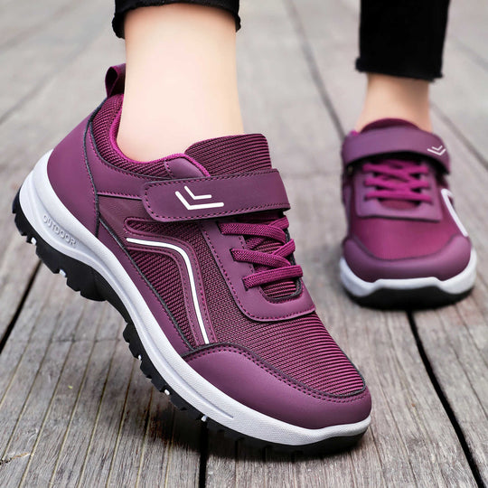 Damen Sportliche Outdoor-Sneakers mit robustem Sohlen-Design R&B