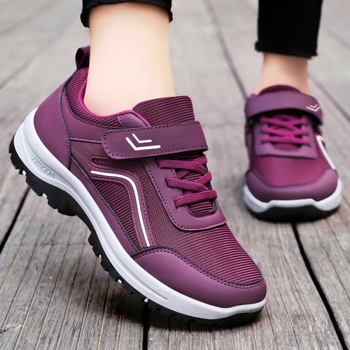 Damen Sportliche Outdoor-Sneakers mit robustem Sohlen-Design R&B