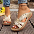 Damen Bequeme Sandalen mit floralem Design