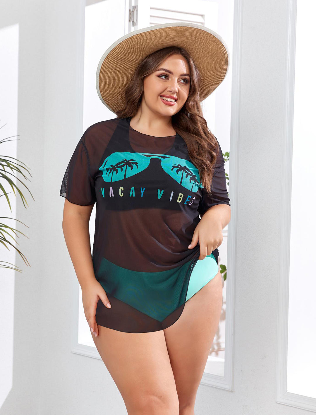 Damen Sportliches Bikini-Set mit leichtem Oberteil und modischem Design R&B