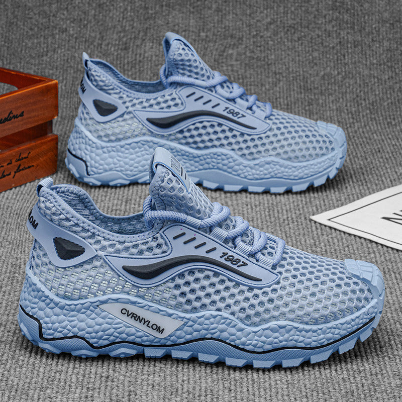 Damen Sportliche Schnürschuhe mit atmungsaktiver Netzstruktur R&B