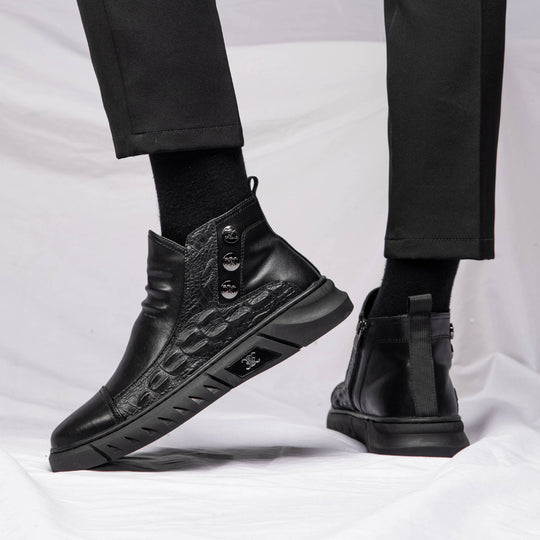 Damen Modische Stiefeletten mit Reißverschluss und Details R&B