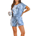 Damen gemütliches Zweiteiler-Set aus weichem Material mit modischem Batikdesign R&B